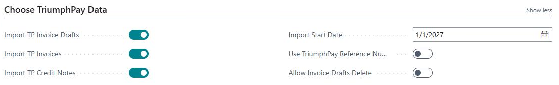 Choose TriumphPay Data FastTab